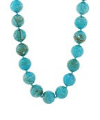 Turquoise Marble Beaded Necklace