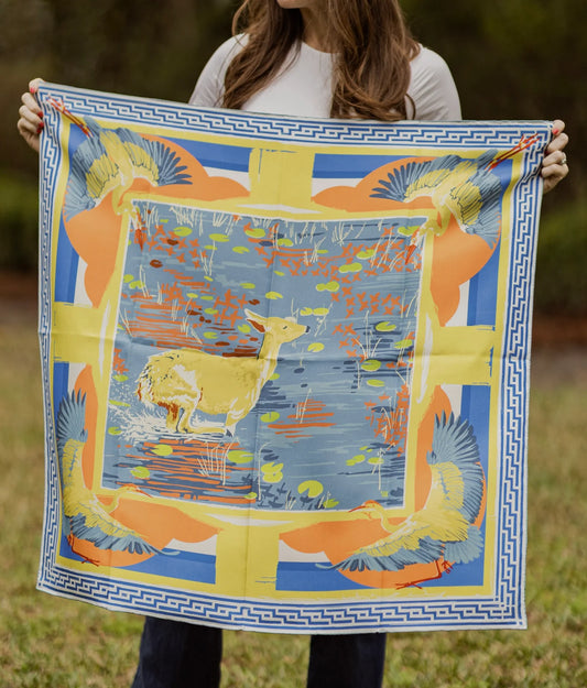 Austin Williams Lily Pad Doe Scarf (Melon)