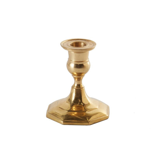 Antique Gold Candlestick (3.25”x 3.5”)