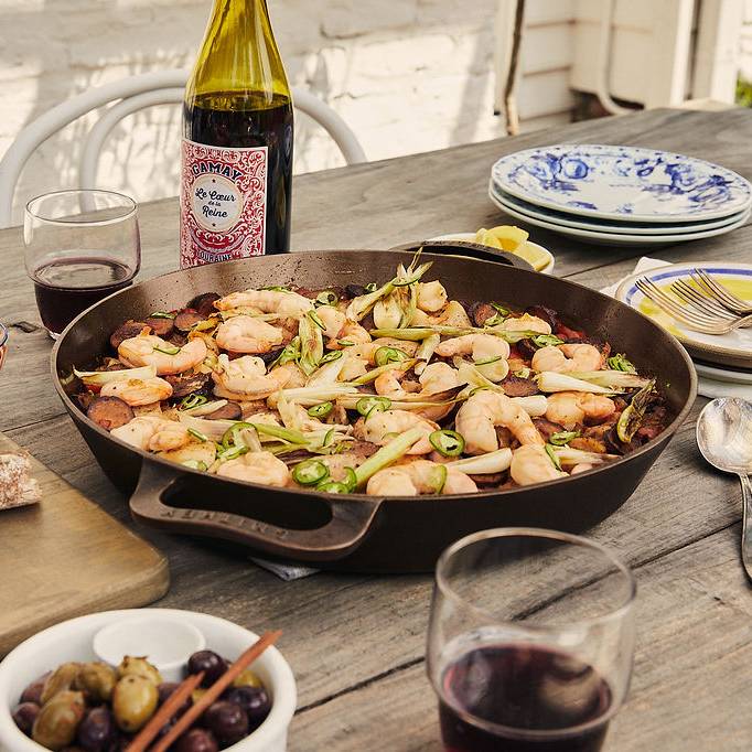 Smithey Dual Handle Cast Iron Skillet No.14