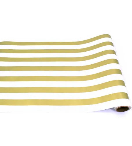 Hester & Cook Table Runner Gold Classic Stripe