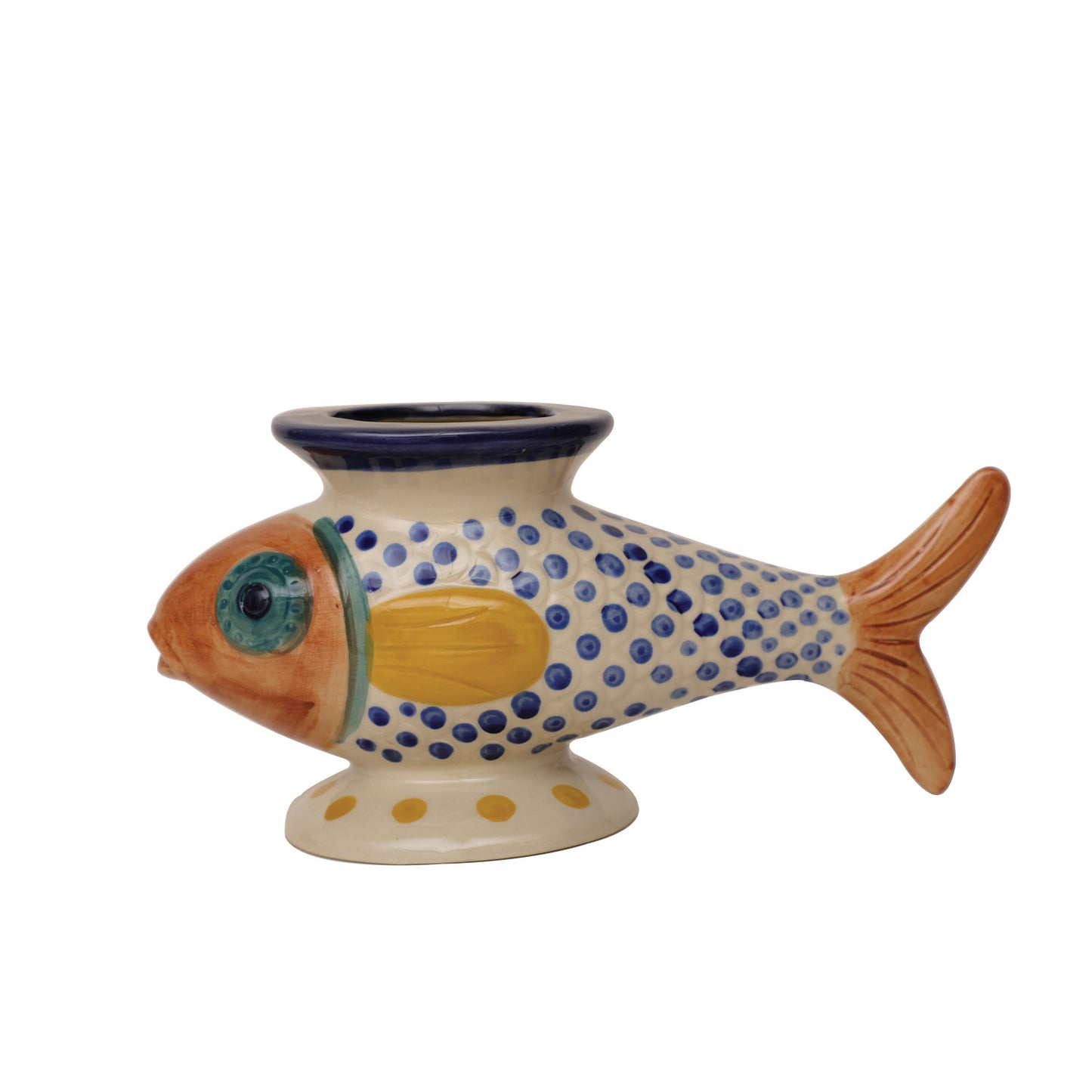 Stoneware Fish Vase
