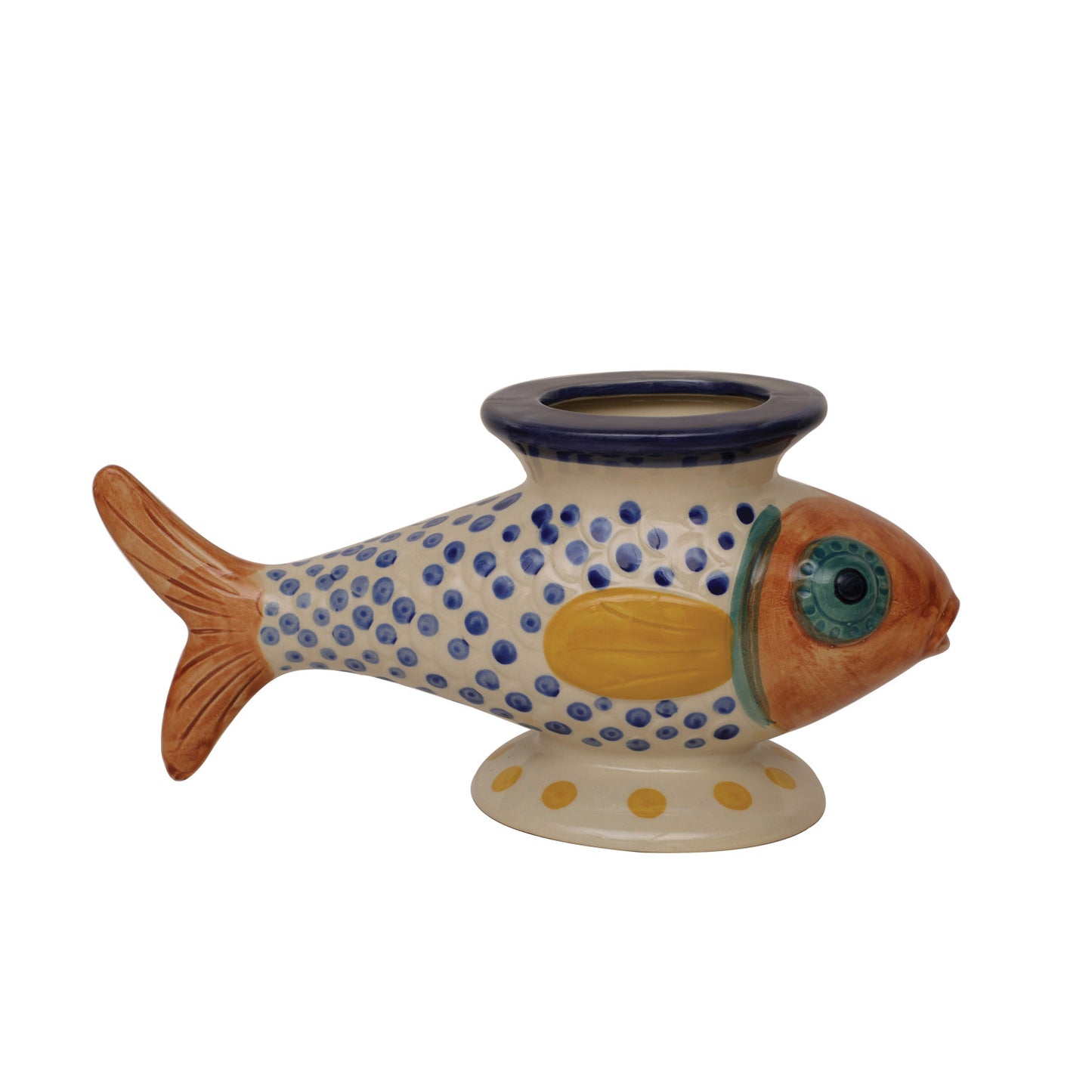 Stoneware Fish Vase