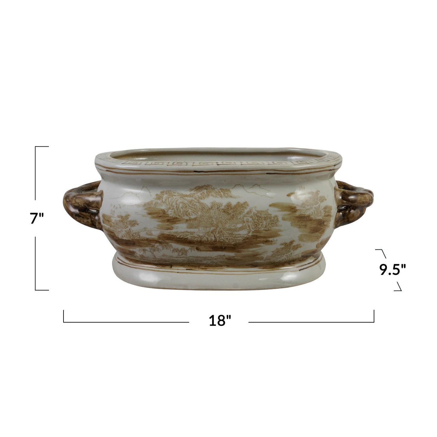 Stoneware Landscape Planter