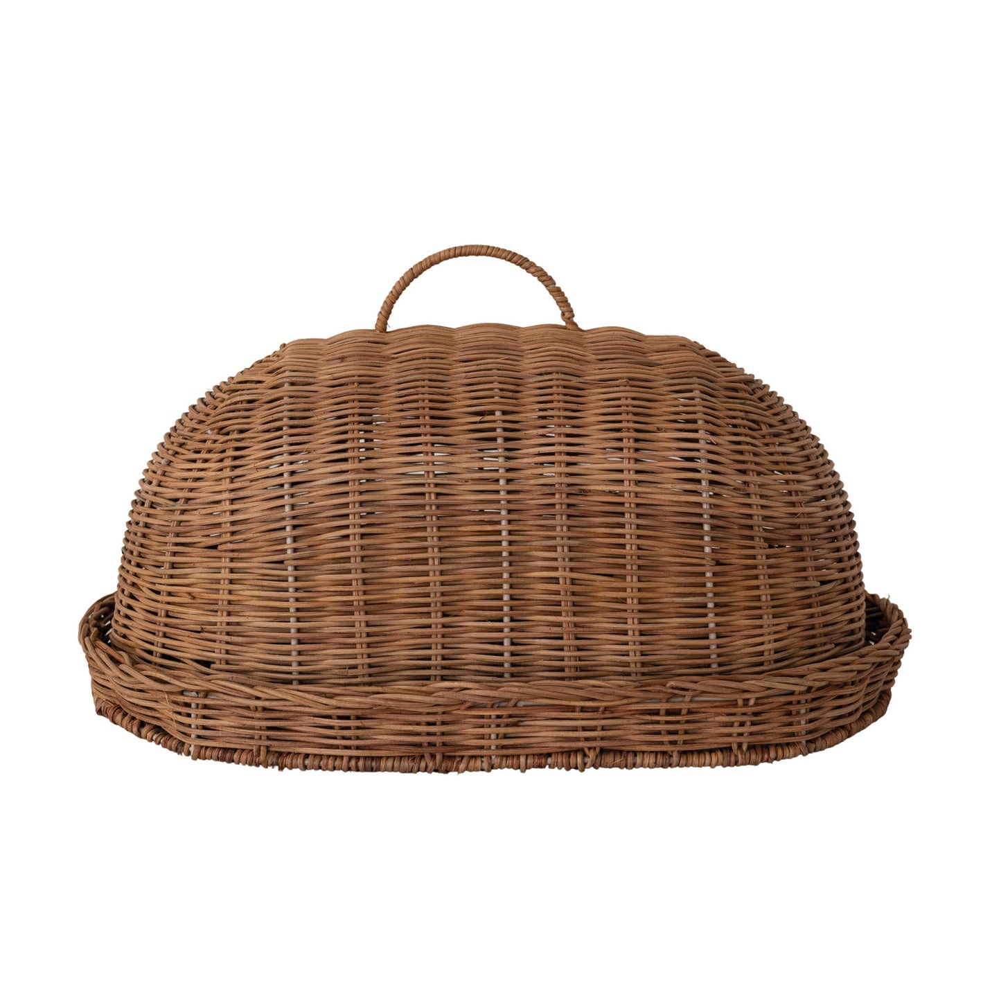 Rattan Tray and Cloche