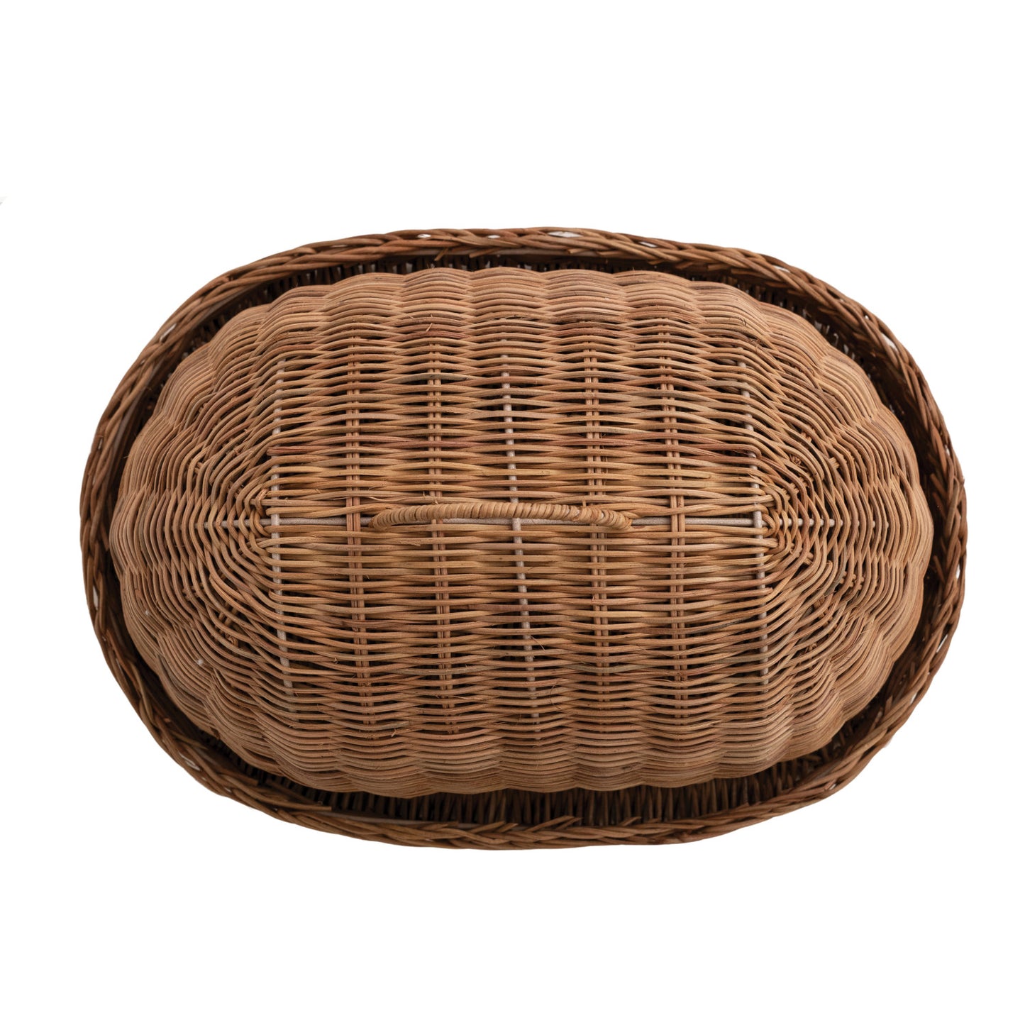Rattan Tray and Cloche