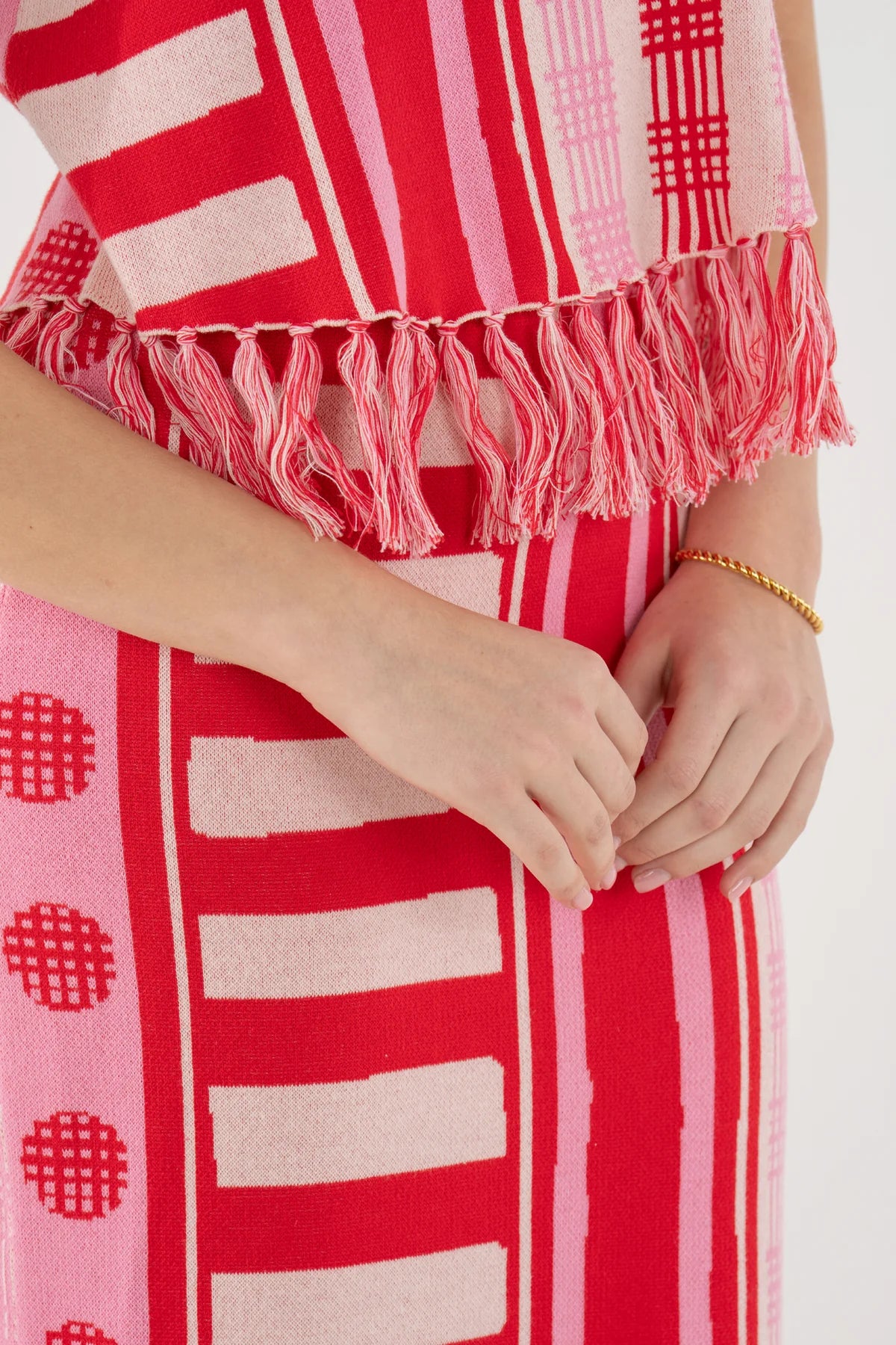 Capri Knit Skirt - Peach Jubilee