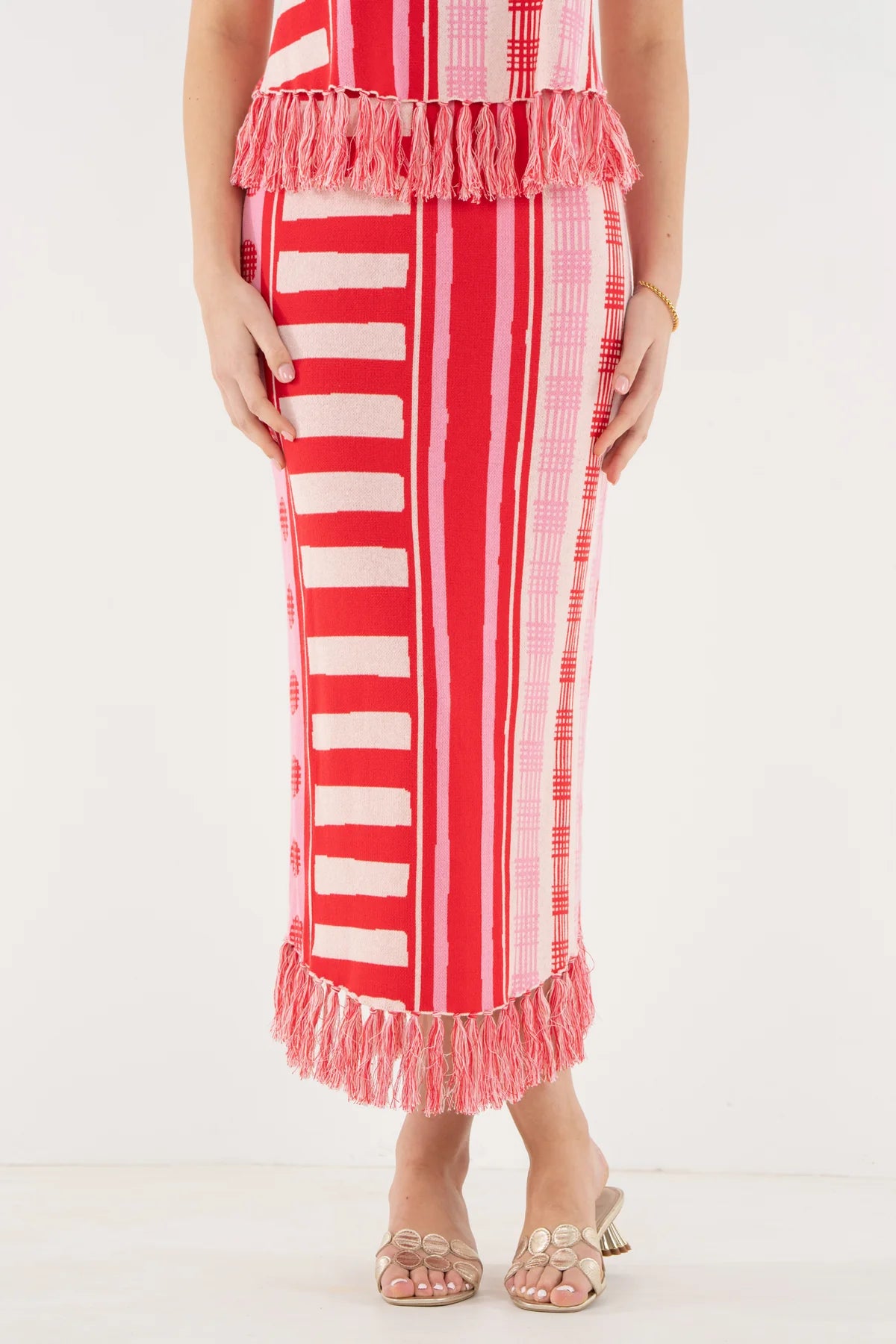 Capri Knit Skirt - Peach Jubilee