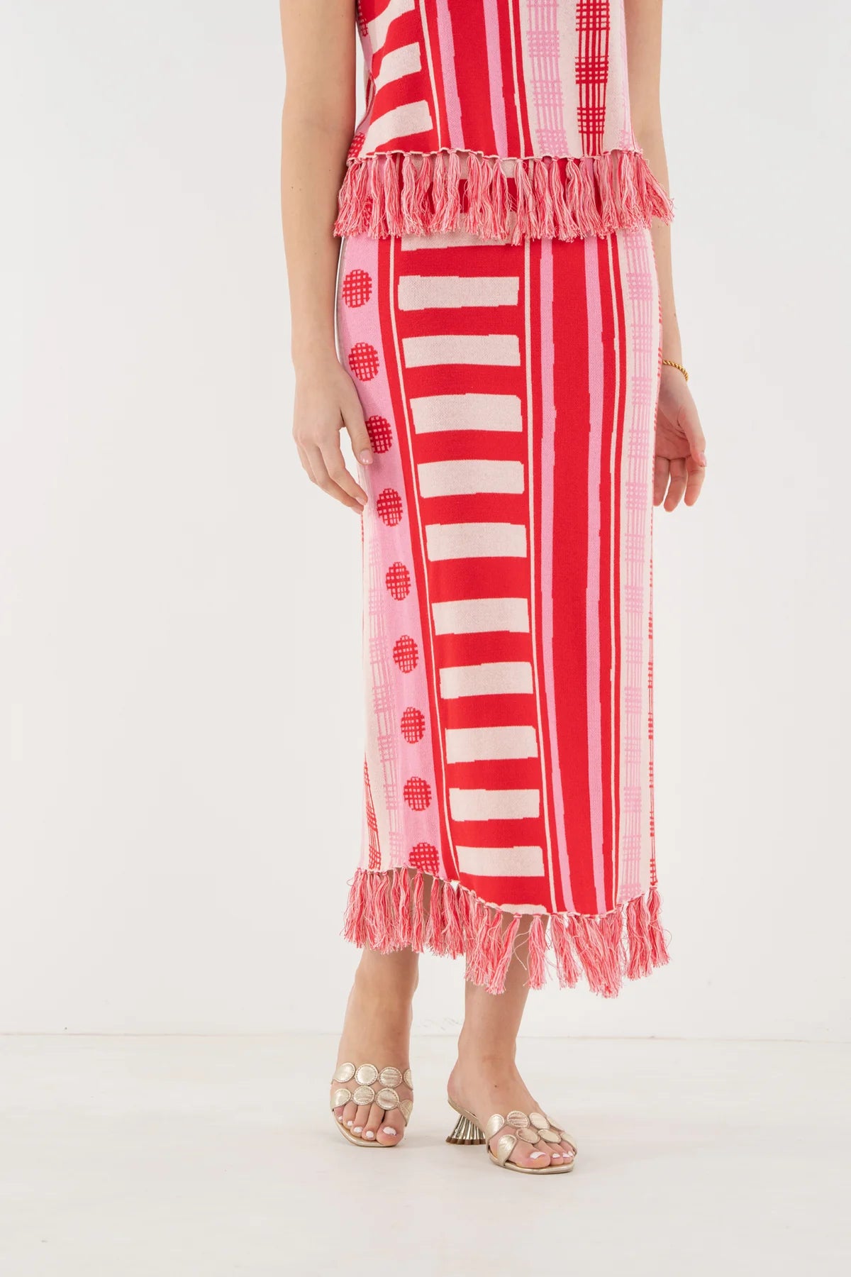 Capri Knit Skirt - Peach Jubilee