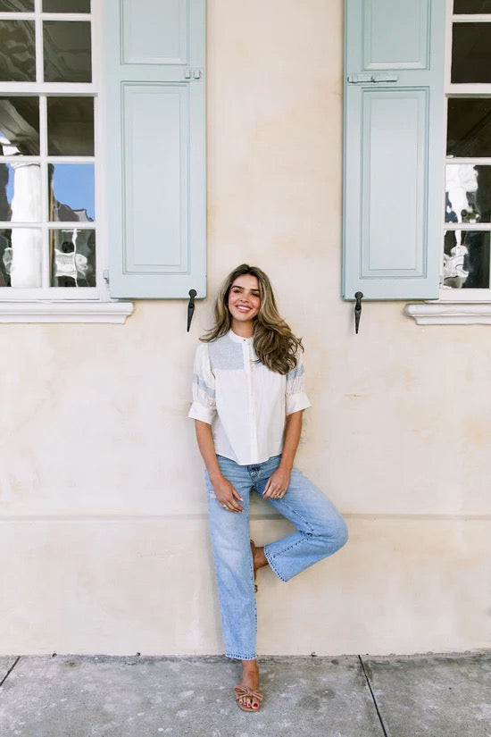 Sutton Top (Bone Stitching)