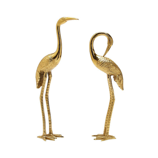 Gold Crane Sculpture (2 Styles)