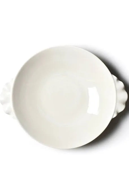 Coton Colors Signature White Products Ruffle Pasta Bowl