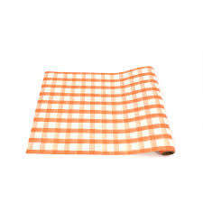 Hester & Cook Table Runner Orange Painted Check