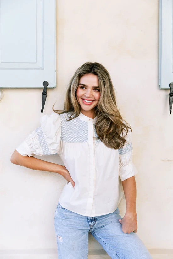 Sutton Top (Bone Stitching)