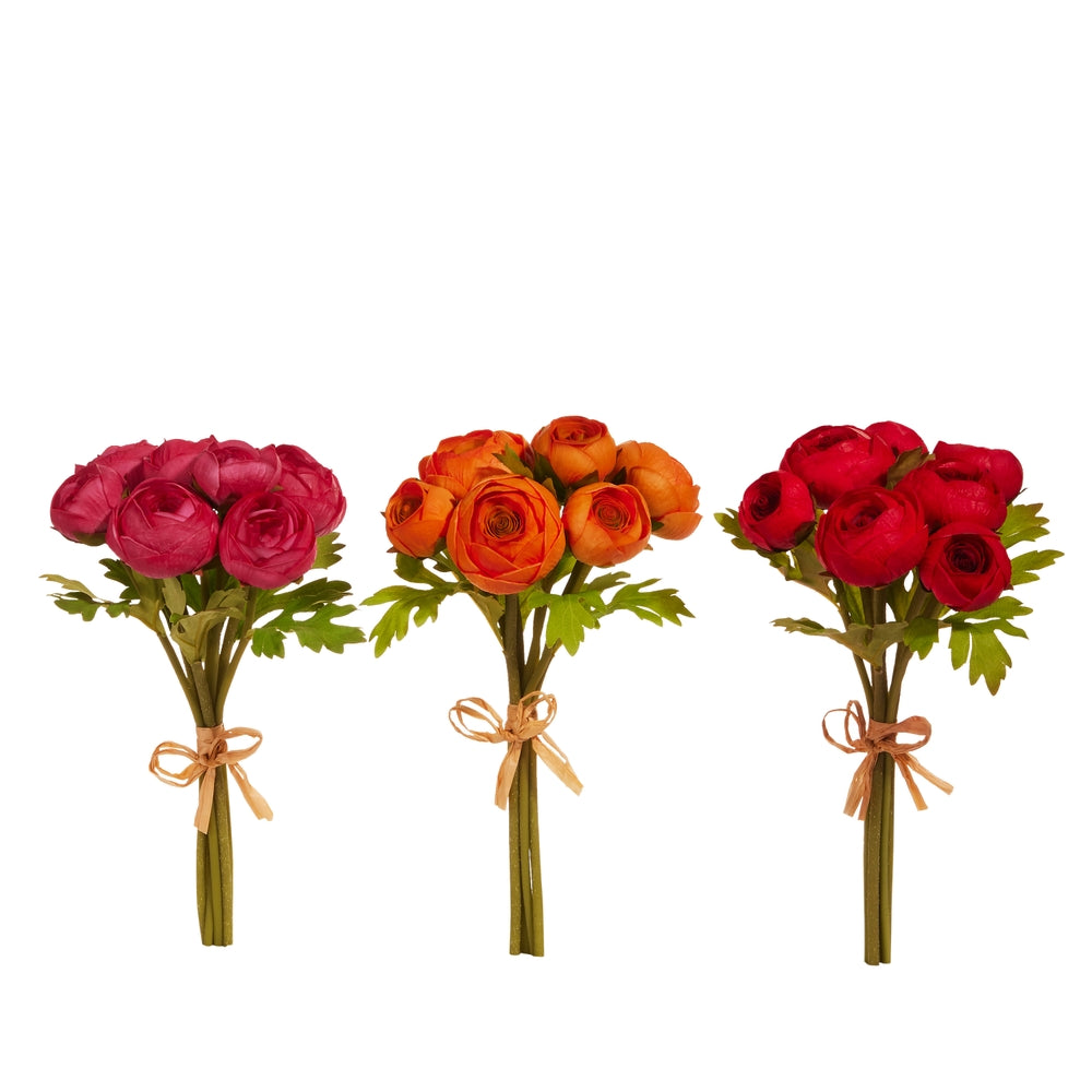 11" Soft Touch Ranunculus Bundle (3 Colors)