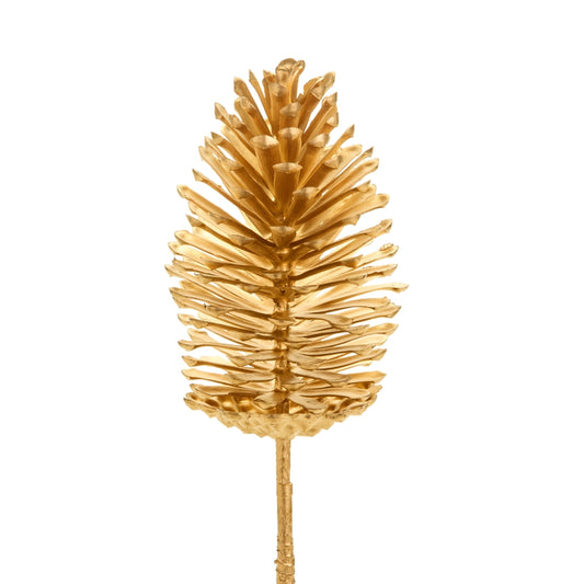 16" Gold Pinecone Stem