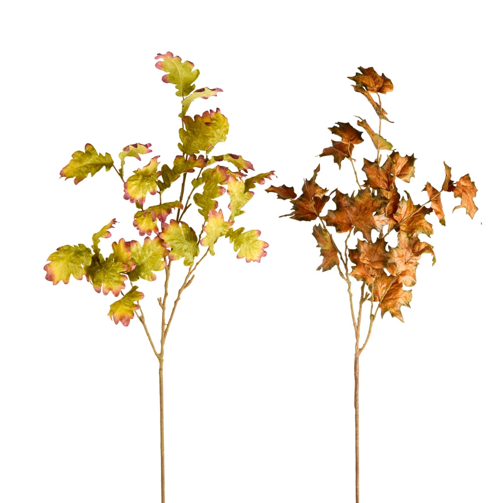 52” Fall Oak and Maple Leaf Spray