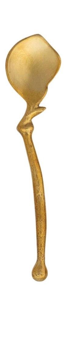 Brass Spoon with Shaped Handle, 3 Styles