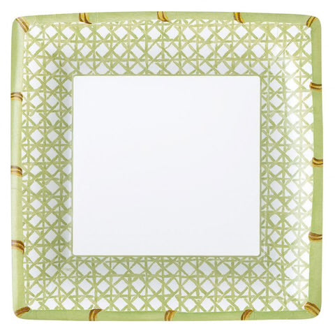 Caspari Dinner Plate/ Trellis Square