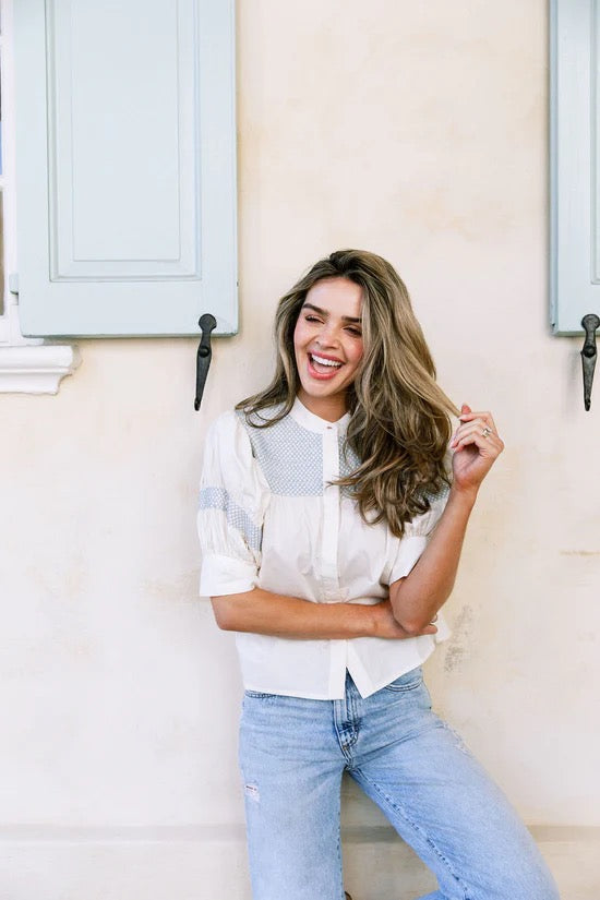 Sutton Top (Bone Stitching)