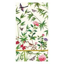 Caspari Dinner/Guest Napkins Chinese Wallpaper Cream