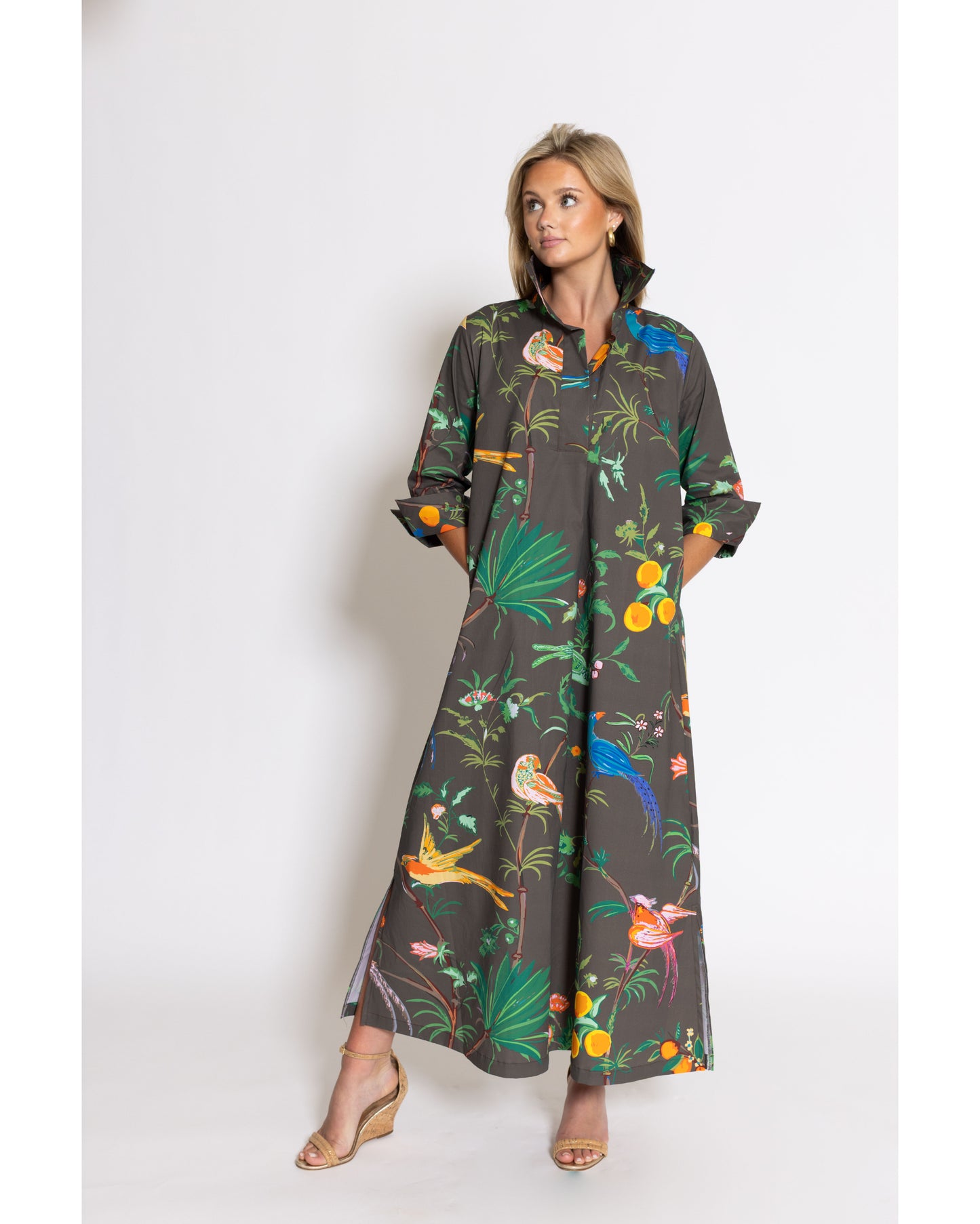 Feather Frolic© Ruthie Shirt Dress Long