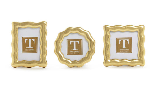 Small Gold Wavy Picture Frames