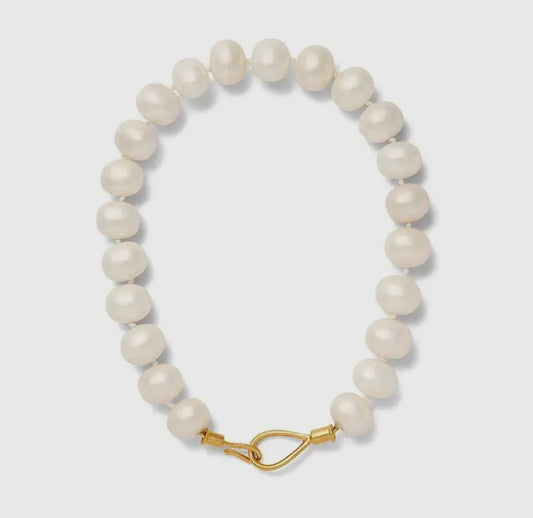 Catherine Canino Lasso Pebble Pearl Necklace