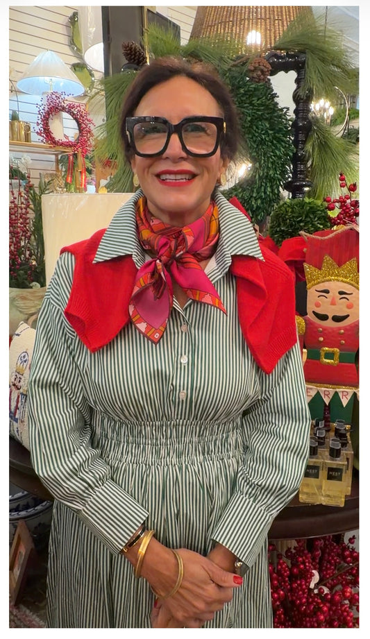 Masters Green Stripe Dress