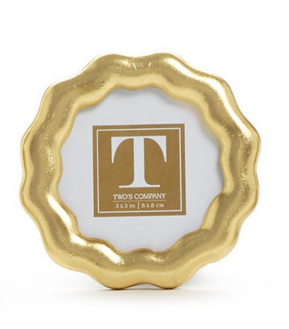 Small Gold Wavy Picture Frames