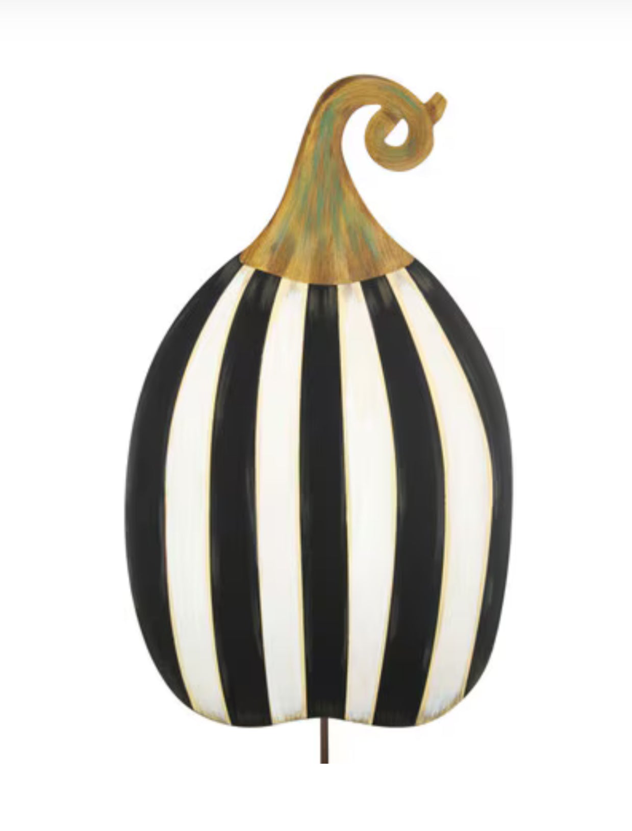 Yard Size Tall Striped Pumpkin