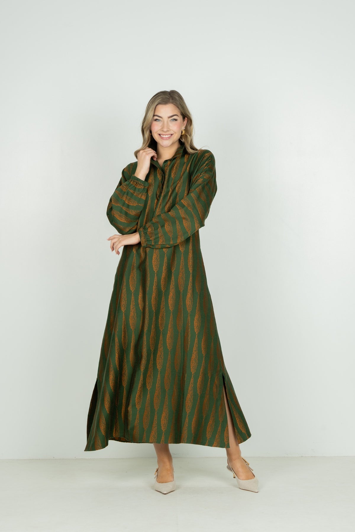 Long-sleeve Poppy Maxi - Tuscan Villa