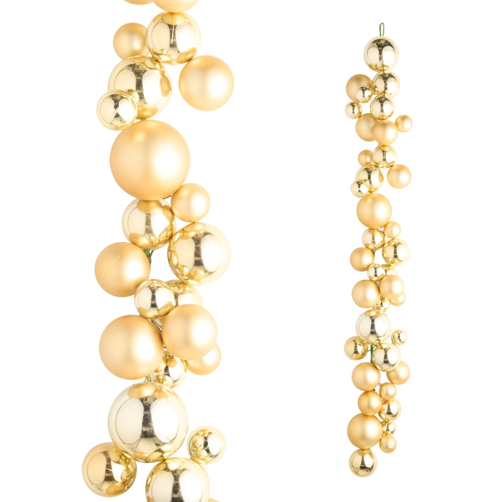 4’ Gold Ball Garland
