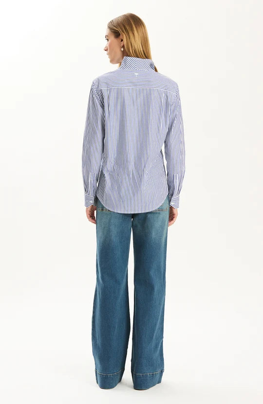 Natalie Cotton Striped Shirt