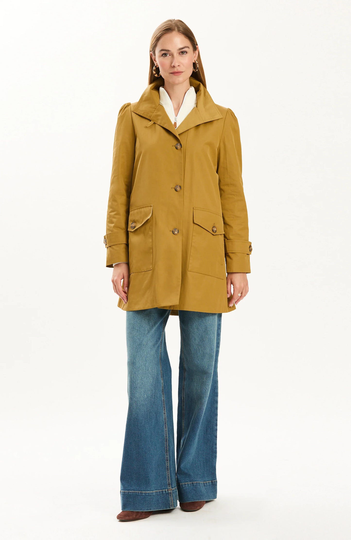 Sutton Trench Coat in Fennel