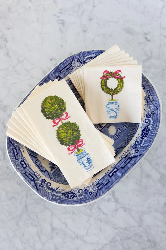 Holiday Topiary Cocktail Napkins