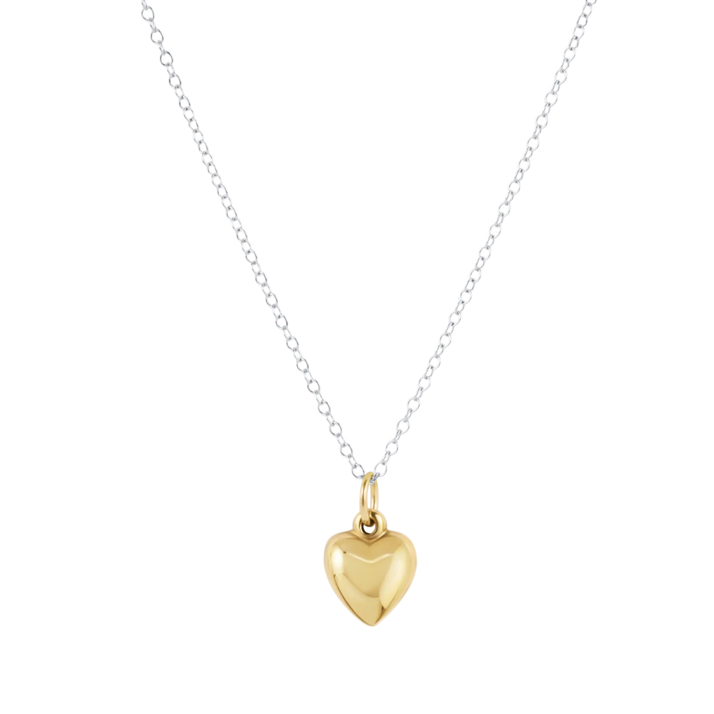 Enewton 16” Necklace Mixed Metal - Love Plush Small Gold Charm