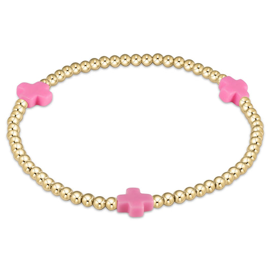 Enewton Signature Cross 3MM Bright Pink
