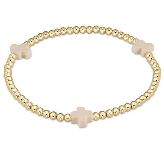 Signature Cross 3MM Off White