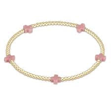 Enewton Signiture Small Cross 2MM Pink