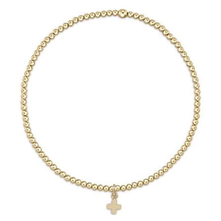 Egirl Classic Gold 2MM Signature Cross Small Charm
