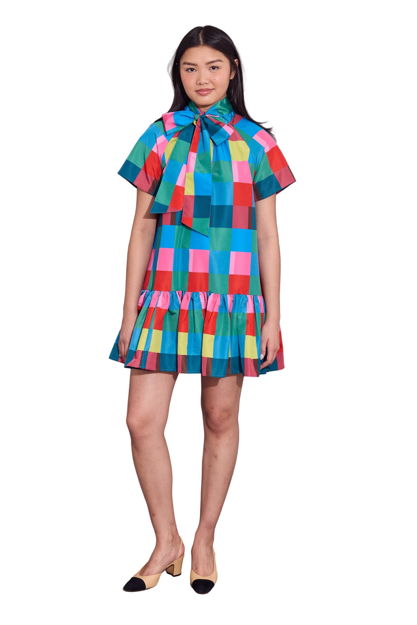 Willa Dress in Holiday Check – Youre Invited Too/ dba The Iron Place