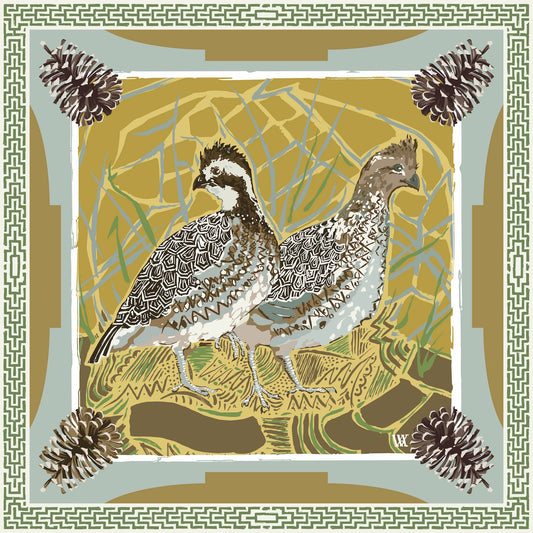 Austin Williams Scarf Gold Quail