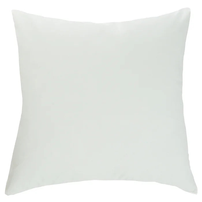 White Linen Pillow w/ Red Chinese Decorative Pattern Printing Pillow