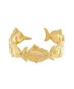 Linked Fish Cuff Bracelet