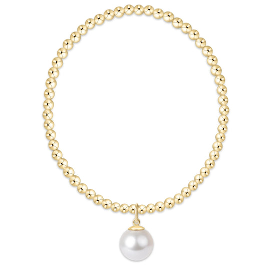 Enewton Classic Gold 3mm Bracelet - Classic Pearl 10mm Charm