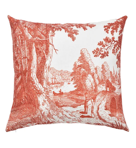 Down Filled Pillow Oranged Coral