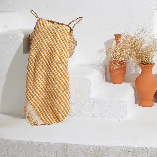Turkish Pool/Beach Towel Mustard