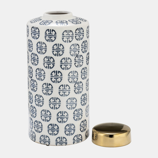 Gold Lidded Happiness Jar