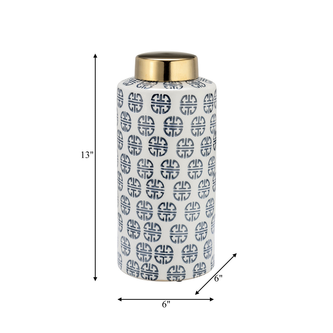Gold Lidded Happiness Jar